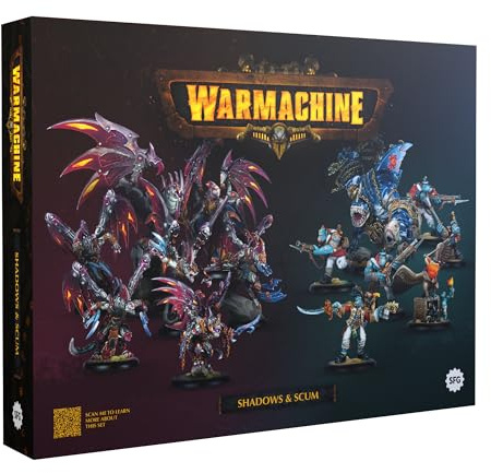 STEAMFORGED GAMES | Warmachine Shadows & Scum Starter 2 Players | Miniatures Starter Set | 2 Players | 60 to 120 Minutes