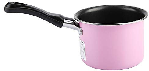 Pentola per salsa, scaldaburro, mini casseruola per latte, antiaderente, per piano cottura, rosa