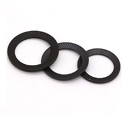 Arandela de bloqueo de 10-50 piezas Arandela de bloqueo Arandela de dientes de doble cara Junta antideslizante Arandela de bloqueo autoblocante(M5 50pcs)