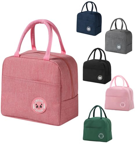 SHSMPXOY Kühltasche Klein 6L Lunch Bag Mini Kühltasche Isolierte Lunchtasche Lunchbag Damen Cooler Bag Lunch Tasche, Essenstasche für Die Arbeit, Isoliertasche für Schule Büro Picknick Reise(Magenta)