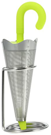 EXHUMKY Stainless Steel Umbrella Tea Infuser Reusable Kitchen Tea Strainer for Loose Leaf Tea Dregs Food Grade for Teapots Teacups