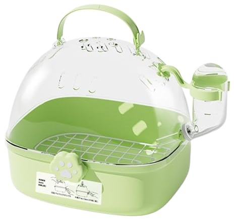 Vogeltrage – Haustier-Reisekäfig, atmungsaktiver Papageienkäfig, Vogeltaschen-Transporter, belüfteter Zwinger mit Wasserflasche, für kleine Rassen, Welpen, Kätzchen, Frettchen, Kaninchen, Autofahrten