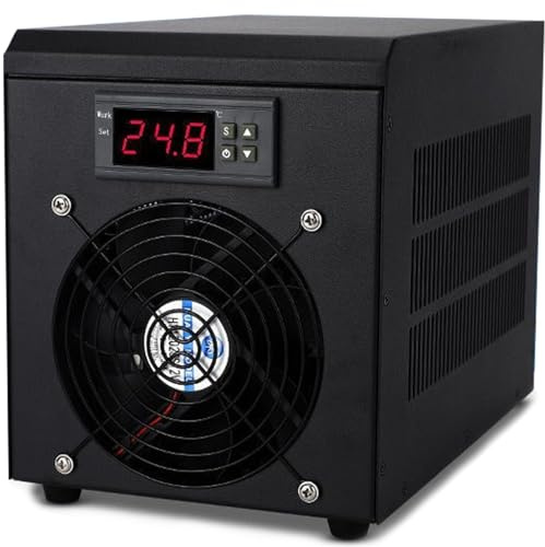 Enfriadores Agua para acuarios hidropónicos 60 l, 160 l y 300 l con compresor silencioso. Refrigeración para acuarios Arrecife Coral hidropónicos, acuarios Agua Dulce y Salada.