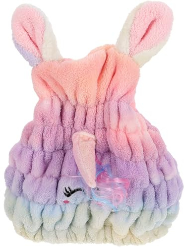 TOYZFRIENDY Haarturban Handtuch aus Polyester Korallenvlies Schnell Trocknend und Sanft für Frauen zum Haaretrocknen und Duschen als Praktische Duschhaube