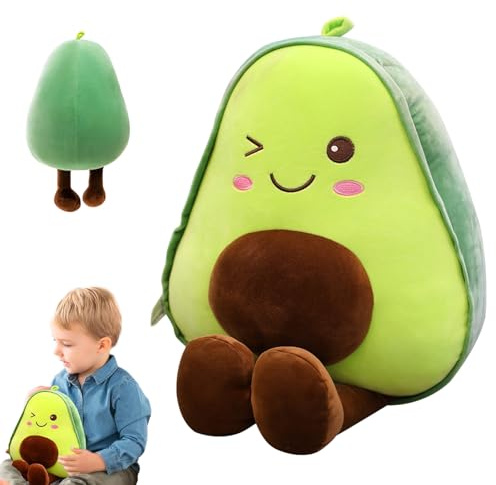 SoeUyd Peluche Avocat, Coussin Avocat, Avocat Peluche, Coussin Peluche, Peluche pour Enfants, Coussin Douillet et Moelleux — Un Cadeau pour Les Garçons et Les Filles