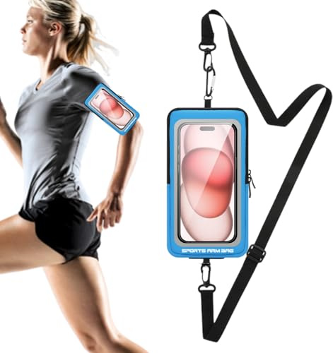 Cordón Resistente al Agua, Impermeable para teléfono, de Almacenamiento Ajustable con Correa, Pulseras de Senderismo para Smartphones, Banda de Correr de Larga duración, Equipo de