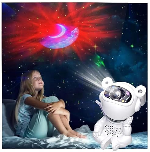 Astronaut Galaxy Projector with Bluetooth Speaker Planetarium Projectors | Nebula, Timer and Remote Control, Bedroom and Ceiling Projector, Gifts for Children and Adults,space projector light for kids