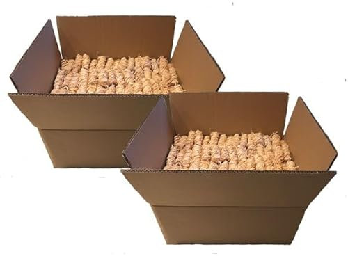 Bioanzünder 12 kg ca. 800 Stk..- Holzwolle 100% Naturprodukt - Deutsches Qualitätsprodukt aus Holz & Wachs