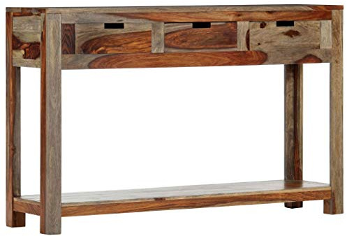 vidaXL Konsolentisch mit 3 Schubladen 120x30x75 cm Massivholz Akazie