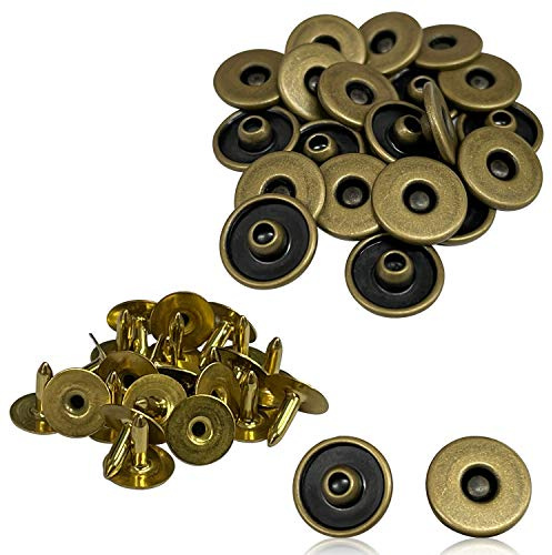 WedDecor Denim Rivets Jeans Decorative Brass Hat Rivets Repair Replacement for Leathercraft Decorations, Fashion Accessories Clothing, 11.5mm, Bronze, 10pcs | Built To Be Sturdy And Long Lasting For Everyday Wear Perfect For Leathercraft Jeans And Fashion Accessories Repairs
