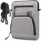 SIMTOP Borsa per tablet per 12,9 pollici, Nuovo iPad Pro (5a/4a/3a generazione),borsa a tracolla multitasche impermeabile in poliestere, borsa per il trasporto del tablet con tracolla, Grigia