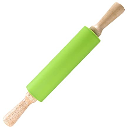 1 rouleau à pâtisserie en silicone anti-adhésif pour cuisine, pizza, pâtisserie, gâteau, boulettes