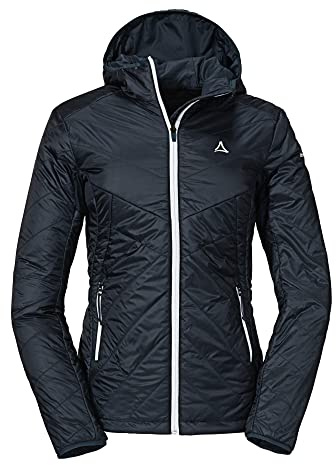 Schöffel Damen Padded Jacket Stams L, leichte, winddichte Winter Wanderjacke mit Recycling-Wattierung, atmungsaktive, wasserabweisende Outdoorjacke, navy blazer, 38