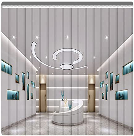 SYFXZZDS Tenda per Porta a Strisce in PVC Tenda a Strisce in Plastica Kit Tenda per Porta della Cella Frigorifera per Congelatori a Pavimento, Magazzino, Fabbrica (Size : 75x200cm/29.53x78.74in)