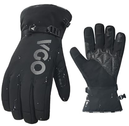 Vgo... 1 Paar wasserdichte Winterarbeitshandschuhe, Arbeitshandschuhe für kaltes Wetter，isolierte -20℃/-4°F Handschuhe(SL7761FLWP)