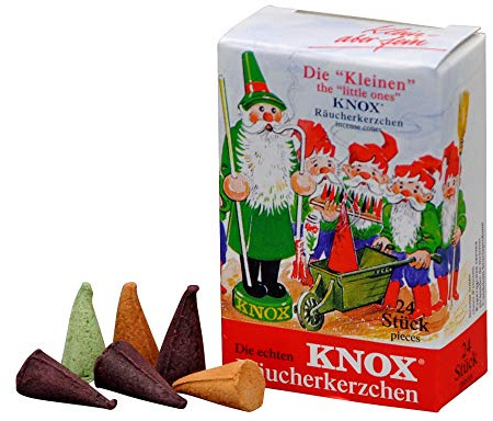 Knox Räucherkerzen- Mini`s Weihrauch/Tannenduft/Mischung/Größe S/Inhalt pro Schachtel 24 Räucherkegel/Duftkegel (10, Mini Mischung)