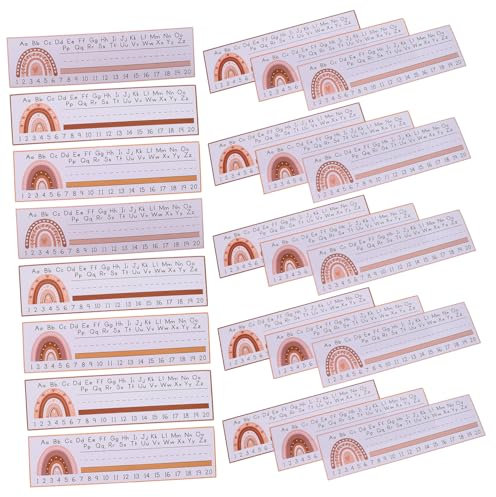 EXCEART 60 Blatt schreibtisch Namensetiketten Schüleretikett selbstklebende Namensschilder Tisch-Namensschilder für Namensschilder Böhmen Namensaufkleber Manuskript schmücken