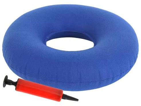 ANZONGYI 1Pcs Soft Comfortable Pillow Ring Cushion Portable Inflatable Ring Cushion Ergonomic Body Using Cushion Doughnut Reduce Pressure for Tailbone, Coccyx Pain Relief