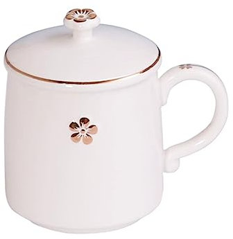 BLMAGS Comfort Coffee mug ceramic office minimalist mug with lid home water mug for Women Men 420ml/14.2oz Fashion