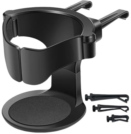 Vriusi Portabicchiere per griglia di ventilazione per auto, portabicchieri per griglia di ventilazione auto, portabicchieri per auto, portabottiglie d'acqua, porta bottiglia automatica