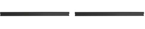 DONAU Universal Klemmschienen / 10 Stück/Klemmschiene DIN A4/ 10mm für circa 100 Blatt/Klemmleiste für Sichtschutzstreifen/Befestigungs-clips/PVC Kunststoff/Schwarz (Packung mit 2)
