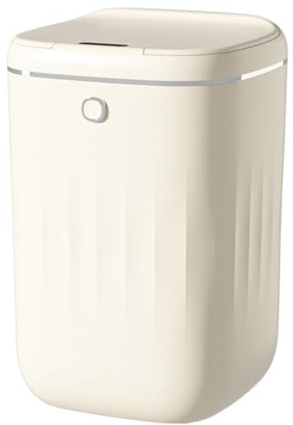 plplaaoo Les poubelles de capteur intelligent peuvent les ordures automatiques de grande capacité peuvent avec couvercle pour la maison de salle de bain 20L