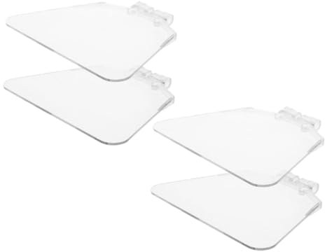 Mipcase 4 Pcs Plastic Bench Grinder Eye Shields Highly Protective Guards Secure Hold Safety Face Shields for Grinding Tasks