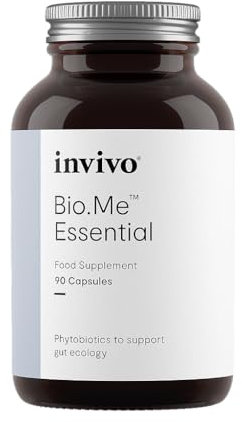 Invivo Bio.Me Essential Capsules (90 Capsules - 1 Month Supply) Polyphenol Rich Capsule Supplement for Microbiome & Gut Brain Access - with Ashwagandha, Green Tea & Citrus Bioflavonoids