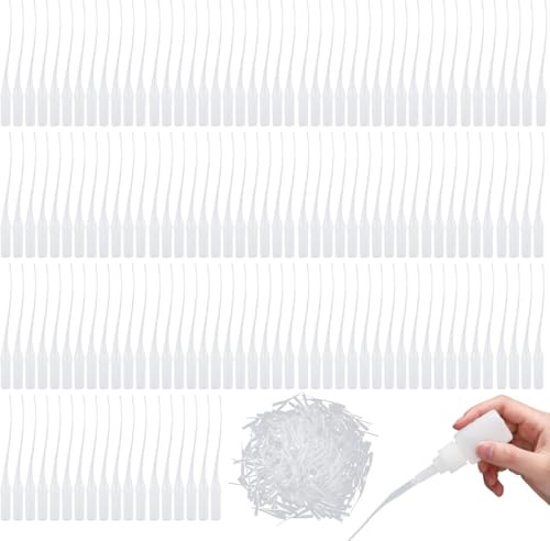 BEPSYOM 150 Pcs Micro Tips Adhesivo, Jeringas para Cianocrilato, Pipetas de Plástico, Aplicadores de Pegamento para Modelismo y Manualidades