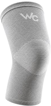 Wonder Care 1 Pc Bamboo Knee Sleeves for Men/Women, Knee Support for Running, Gym, Badminton, Sports, Compression Sleeves | Perfect for Knee Pain and Enhanced Comfort - 1 Pc (Grey, 4XL)