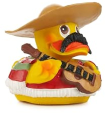 Pato Mexicano | Pato de Goma Coleccionable Artesano | Lanco Barcelona 1952 | Caucho 100% Natural | Hecho y Pintado a Mano