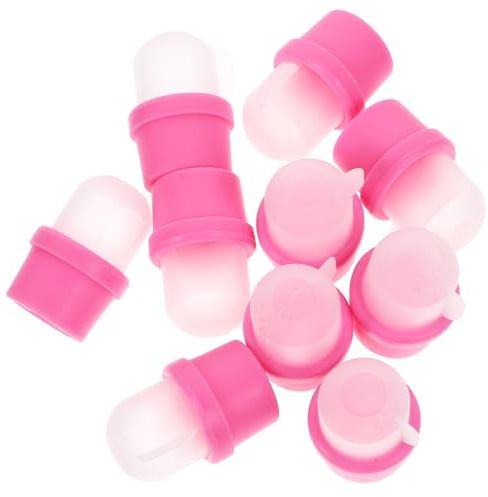 VILLCASE Set 20 Pezzi Togli Unghie in Silicone per Rimozione Gel Semipermanente, Lavabile e Disinfettabile, per Uso Professionale e Domestico