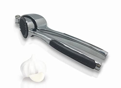 Nerthus FIH 101 Knoblauchpresse Edelstahl rutschfester Griff tägliche Küche