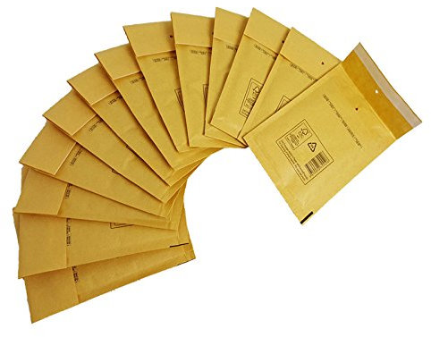 verpacking 1000 Luftpolstertaschen Versandtaschen Luftpolsterumschlag Luftpolsterversandtaschen Luftpolsterversandumschläge B2 (140 x 225mm) Braun