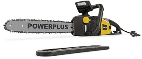 Powerplus Tronçonneuse Électrique POWXG1009 - Élagueuse Électrique de 2400 W, Guide de 400 mm, Lubrification Automatique de Chaîne, Outillage de Jardin