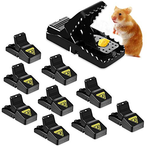 TWBEST Trappola per Topi, 10 Pezzi Piccoli in Plastica, Trappole Topi Riutilizzabili, Resistenti e Facile da Pulire, Trappola Professionale per Casa, Cucina, Ristorante