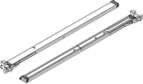 HAWA Combino 50 H MS/FS Dämpfeinzug (Dämpfungssystem) 30-50kg, Türdämpfer 4 Stück Kunststoff anthrazit