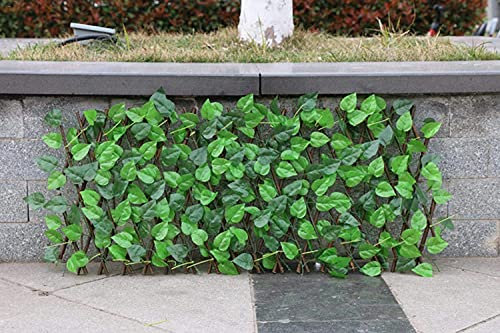 Siepe Artificiale Ornamentale Estensione in legno per la privacy Traliccio Recinzione per recinzione Griglia decorativa per interni per esterni per balcone Giardino sul retro EIIDJFF