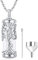 Collier Cendres en Argent Sterling 925 Collier Urne Médaillon Bijoux de Crémation pour Cendres, Pendentif Arbre de Vie Memorial Souvenir Cendre Funéraire Bijoux pour Femme Fille