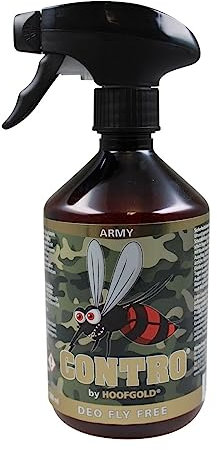 HOOFGOLD Contro Bremsen- & Fliegenspray für Pferd & Mensch – zuverlässiger Insektenschutz beim Reiten, Wandern, Angeln – hautfreundlich & langanhaltend - 500 ml Sprühflasche