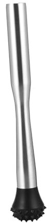 jojofuny Ice Muddler Stainless Steel Stirrer 25cm Bar Stick Cocktail Mixer Professional Home Bar Tool for Crushing Ice and Mixing Drinks