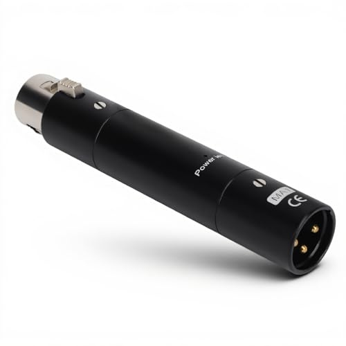 ASHATA Inline Mikrofon Vorverstärker, Kompakter Dynamischer Mikrofon Booster, Verlustfreie Verstärkung, Dynamischer Aktiver Inline Mikrofon Booster Vorverstärker mit 28 DB Verstärkung,