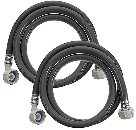 CORHAD 2pcs Automatic Washing Machine Inlet Hose Long Connector Leak Flexible PVC Hose