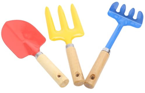 SUPVOX 3 Pz Rastrello Vanga Pala Coltivatore Terrario Piante Timone Attrezzi Da Giardinaggio Per Le Donne Mano Pala Da Giardino Pianta Strumenti Da Giardinaggio