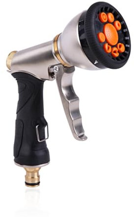 Pulvérisateur d'eau de jardin pour jardin, cour, tuyau d'irrigation, buse de lavage de voiture, douche pour animaux domestiques, fixation de pulvérisation de fleurs au sol