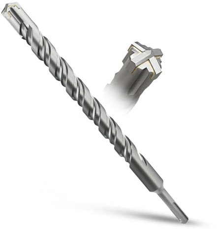 METOTY SDS Plus Bohrer 22mm×310mm，Steinbohrer,Hammerbohrer,Betonbohrer,Für Stein,Beton,Naturstein,Ziegelmauer