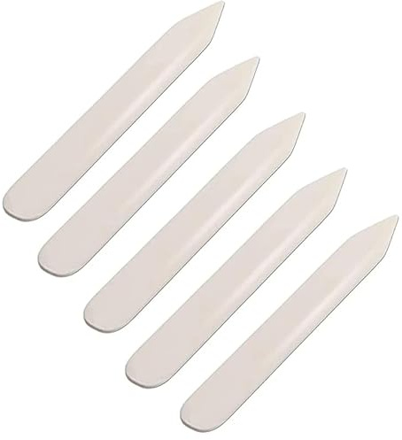 WUTA Falzbein Set, Falzbein für Papier, Falzbein Werkzeug für DIY, handgefertigtes Polieren, Buchbindefalzbein und Papierbasteln(A 5 Stück)