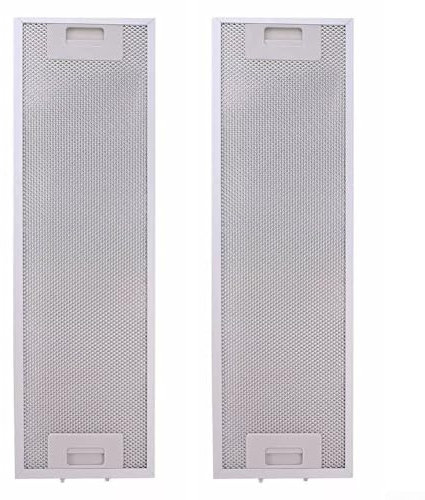 Paquete de 2 filtros de campana extractora de 525 x 162 mm, repuesto de aluminio para trampa de grasa BRS62X ORT6WXA RBES62 de 5 capas