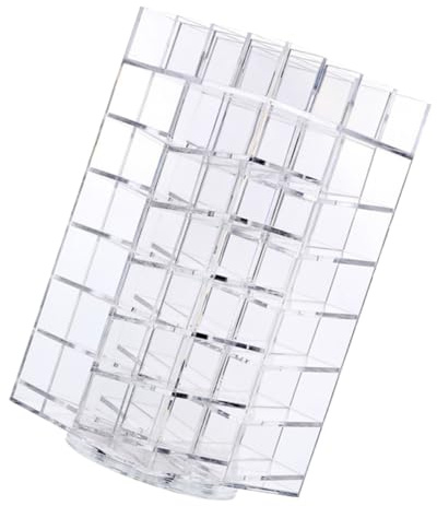 VICASKY 64agujero Expositor De Pintalabios Transparente De Organizador De Labios Giratorio Para Cosméticos y Maquillaje Soporte Para Brillo Labial