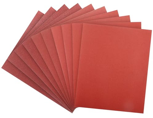 PMIQSA Schleifpapier Set 230x280mm 80-320 Körnung Nass Trocken Sandpapier | für Auto Holz Metall Lack Wände Grob und Feinschliff Polieren Renovieren